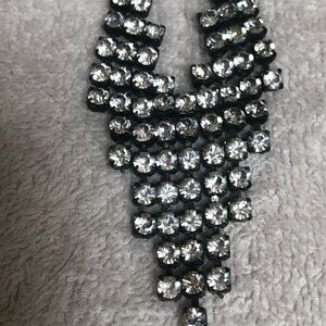 Elegant Silver Crystal Necklace